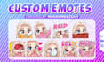 create custom chibi emotes for twitch, discord, vtuber stream or animated emotes