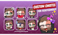 create chibi emote twitch, animated emotes, and sub badges
