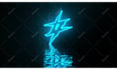 give animation to your logo with this neon and rain effect