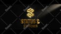 create a custom gold shiny logo anmation intro
