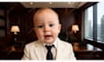 create a viral ai baby video podcast, baby talking podcast