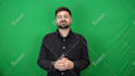 create a green screen spokesperson video