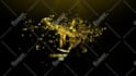 create luxury gold logo video intro animation in 4k
