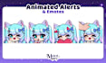 create custom animated twitch alert or emote for vtuber