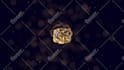 design 3d gold, silver coin animation 4k, crypto token, and bitcoin logo