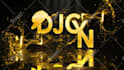 create 3d logo animations particle gold