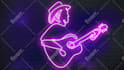 create neon lyrics video for your song