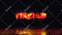 create 10 epic fire logo intro video animation