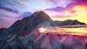 create mountain stars intro video