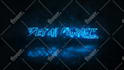 do make cyberpunk neon light metallic glow logo reveal intro animation video