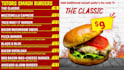 design static or digital  TV menu board for your  restaurant