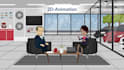create attractive and engaging animation in the german language