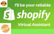 your shopify virtual assistant 1 month, product listing