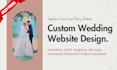 create a wedding website for the digital invitation and rsvp