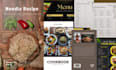 editable canva cookbook, restaurant menu prices list, diet meal plan template