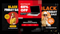 desing black friday flayer and video ads