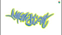 make a graffiti lettering art logo