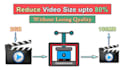compress or reduce the size of your videos, no quality loss