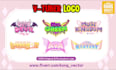 design custom vtuber logo for your live2d vtuber model on cute anime manga style