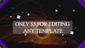edit any after effects template cheap