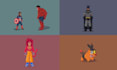 create pixel art character design animation sprites sprite sheet game art assets