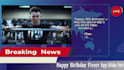 wish happy birthday as a breaking news