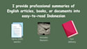 summarize youtube videos articles and pdf