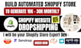 build automated shopify dropshipping store ecommerce website development expert