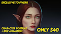 design your fantasy character portrait art