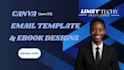 editable canva ebook, newsletter, canva template, canva email template,