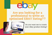 do ebay listing, ebay product listing, variation listing, SEO ebay lister