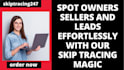 provide skip tracing services for USA real estate