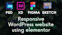 convert figma to wordpress, psd to wordpress conversion with acf and elementor