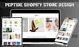 a compliant peptide sarms supplement shopify ecommerce store website