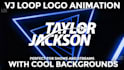 animate your logo in a 4k vj loop video