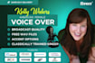 record an american female voice over for animation and characters