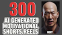 create motivational ai generated reels, shorts, and avatar reels shorts in 6hour