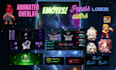 animate twitch and kick overlays, gaming  logo emotes