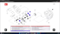 make the interactive part catalog with exploded view