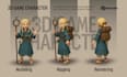 create 3d game character and props, low poly assets