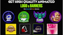 create discord animated icon, server banner, channel banners