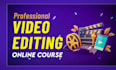 teach you best video editing course online