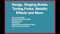 record percussion gongs singing bowls bells chimes cymbals