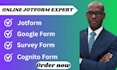 create jotform typeform google form online form with questionnaire