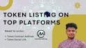 do token listing on any token crypto platforms like cmc cg