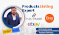 upload bulk product listing on ebay poshmark etsy store
