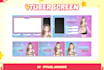 create cute animated startingsoon, brb screens for 2d live vtuber streamer