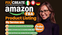 create amazon fba product listing and variation or fix amazon listing errors