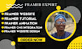 customize your framer template, fix layout issues, and edit content