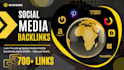 create 700 SEO social profile backlinks manually for high da link building